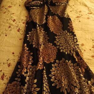 Floral Strapless Dress